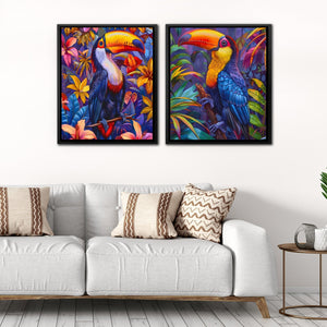 Rainforest Toucans - Luxury Wall Art