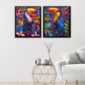 Rainforest Toucans - Luxury Wall Art