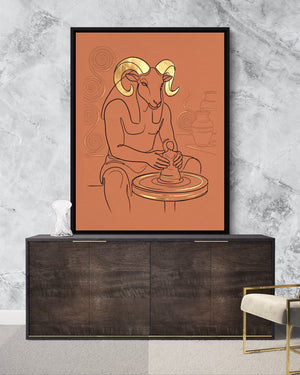 Ram Golden Potter — ram golden potter psd marble lux console 1port framed black