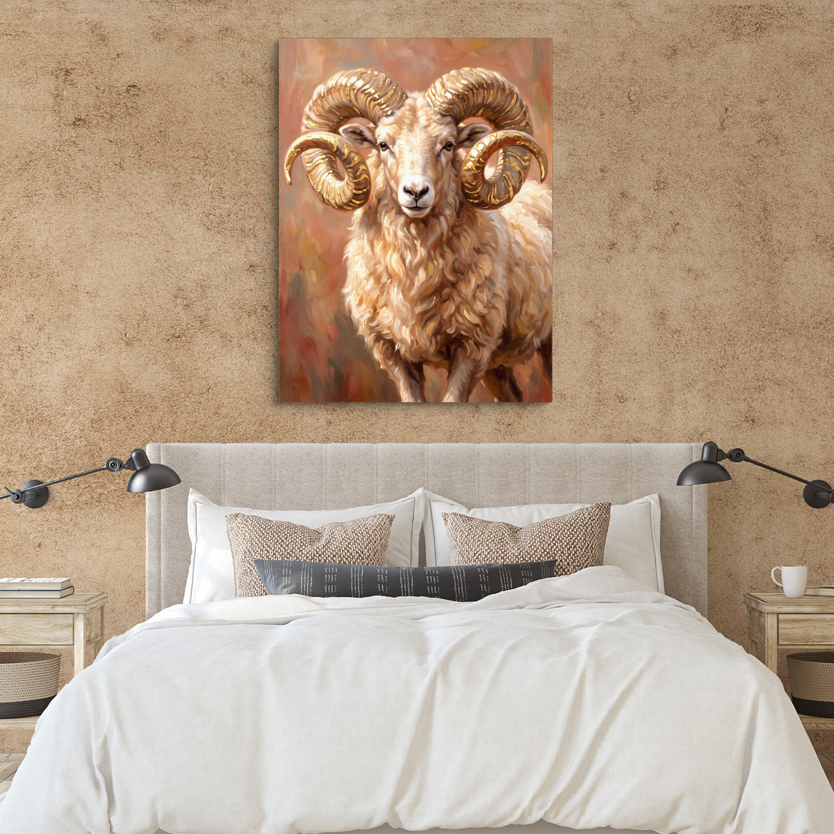 Ram Of The Badlands - Luxury Wall Art