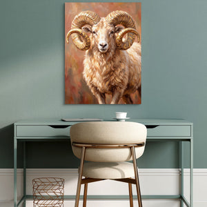 Ram Of The Badlands - Luxury Wall Art