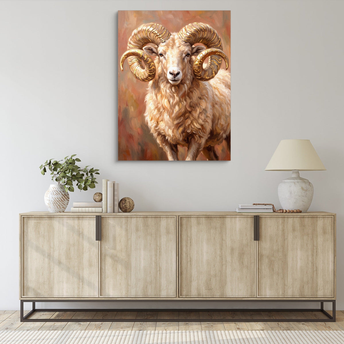 Ram Of The Badlands - Luxury Wall Art