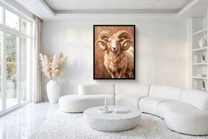 Ram Of The Badlands — ram of the badlands white room with furniture 1port framed black