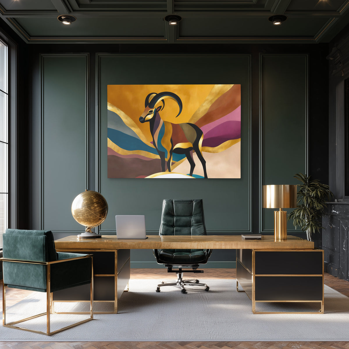 Rams Radiant Ascent - Luxury Wall Art