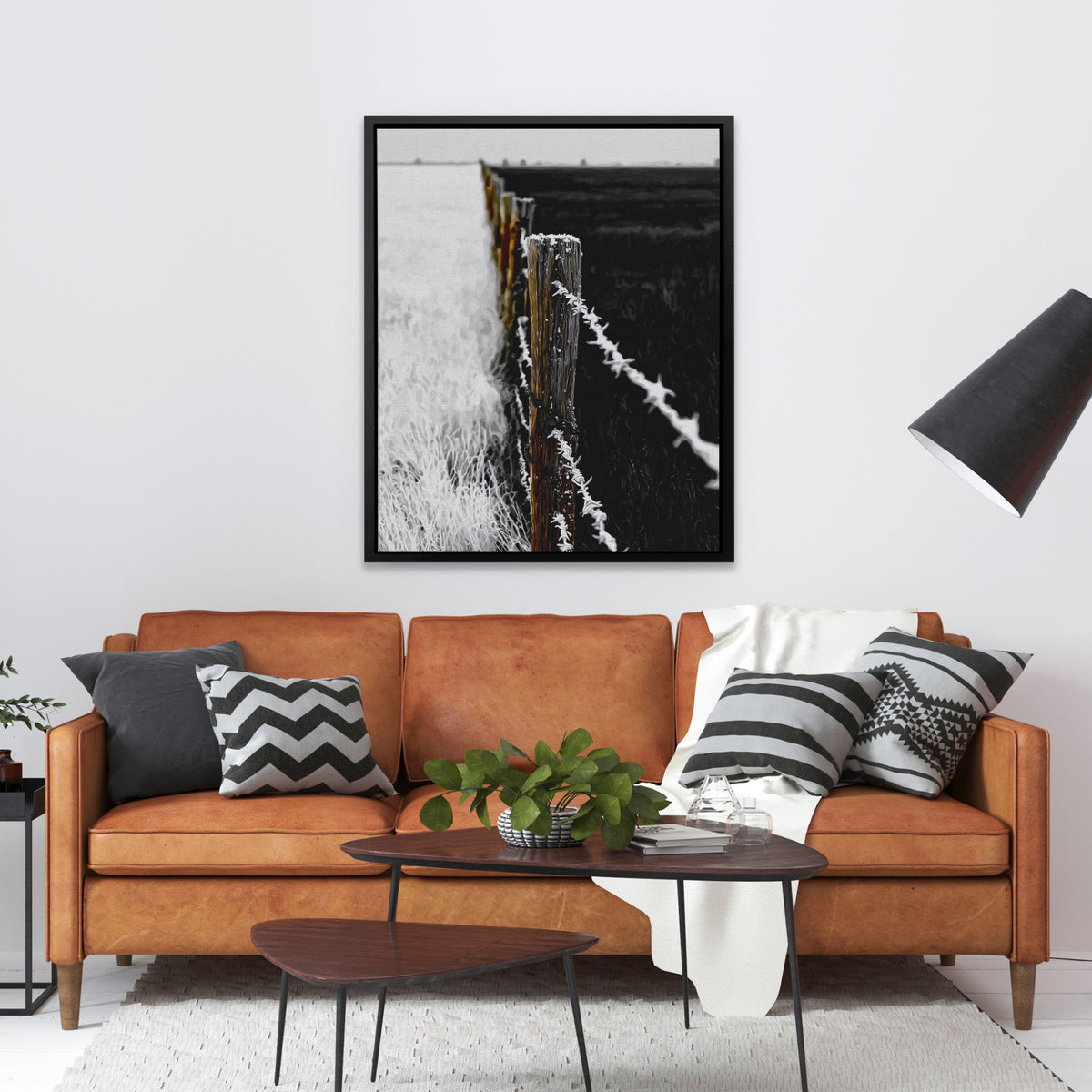 Ranch Fence Frosted — Ranch Fence Frosted Orange Couch 140
