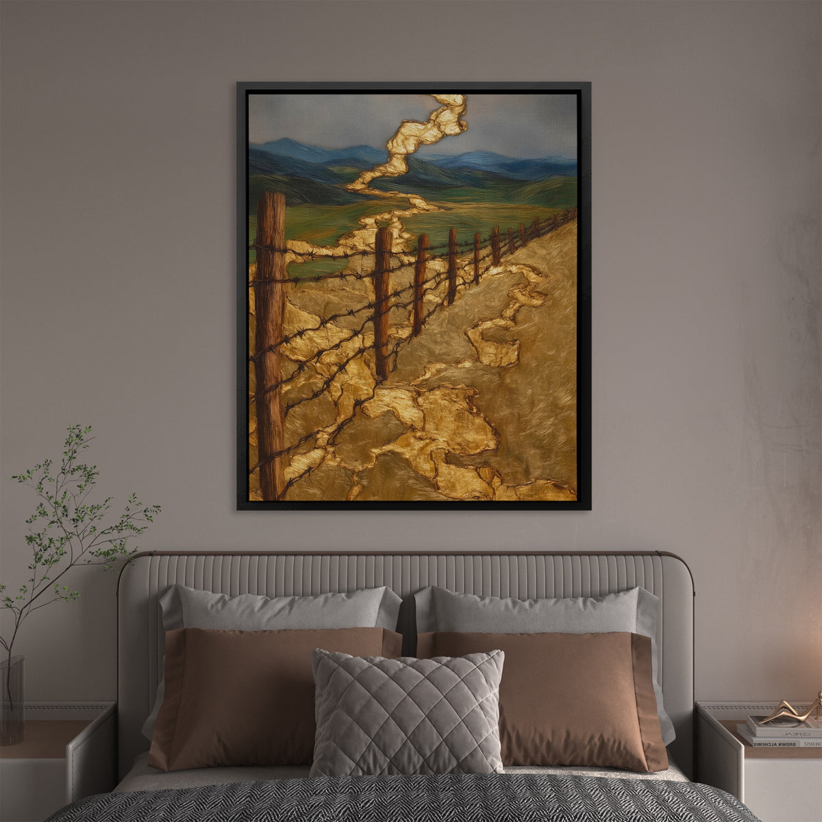 Ranch Fence Golden Hour — Ranch Fence Golden Hour New Bedroom 120