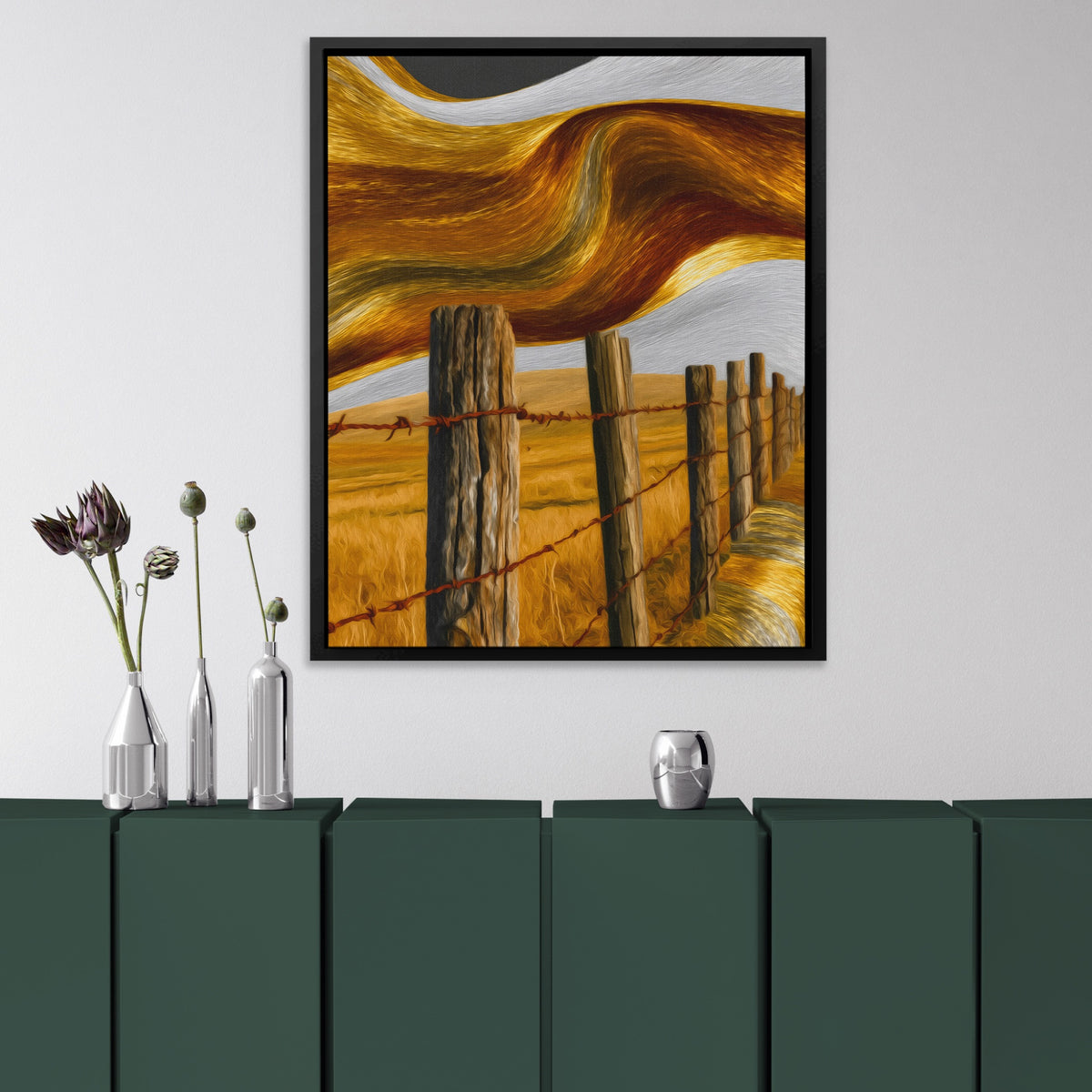Ranch Fence Golden — Ranch Fence Golden Luxury Interior V3 Green 93
