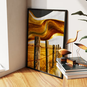 Ranch Fence Golden — Ranch Fence Golden New   Living Room Wall Apartment Zoom 117
