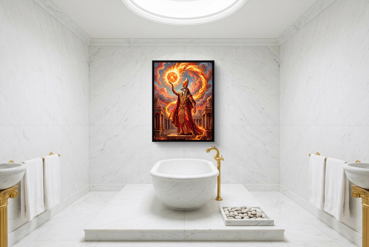 Ra's Fire Orb - Luxury Wall Art