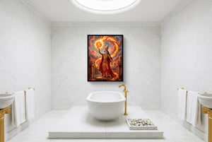 Ra's Fire Orb - Luxury Wall Art