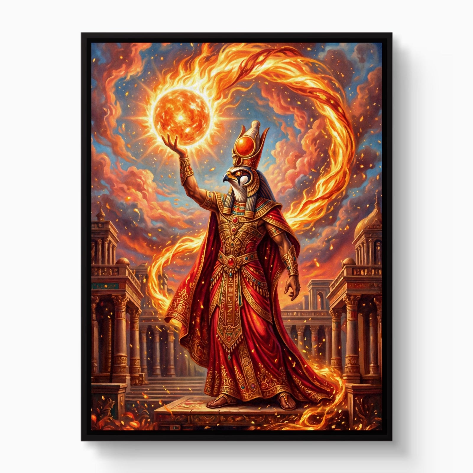 Ra's Fire Orb - Luxury Wall Art