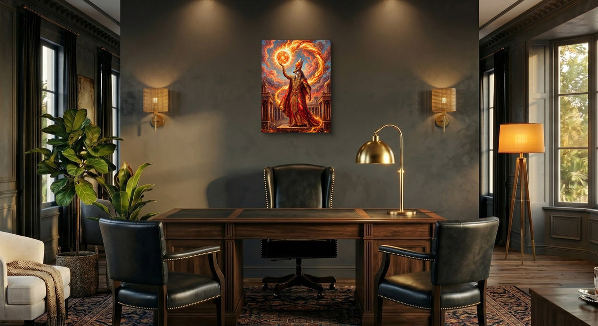 Ra's Fire Orb - Luxury Wall Art