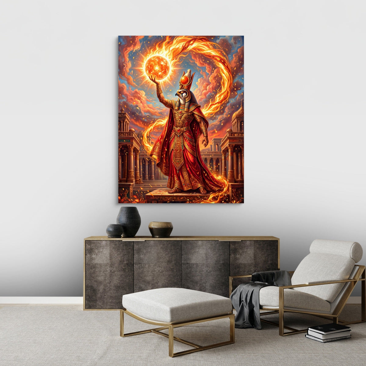 Ra's Fire Orb - Luxury Wall Art