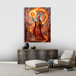 Ra's Fire Orb - Luxury Wall Art