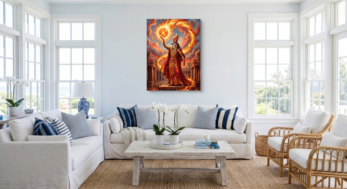 Ra's Fire Orb - Luxury Wall Art