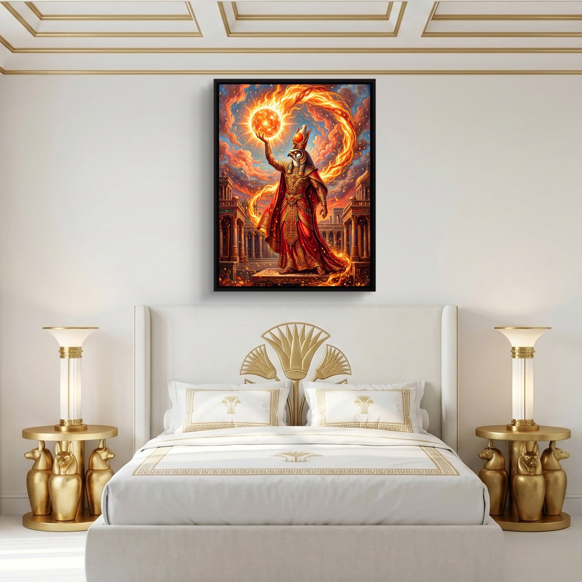 Ra's Fire Orb - Luxury Wall Art