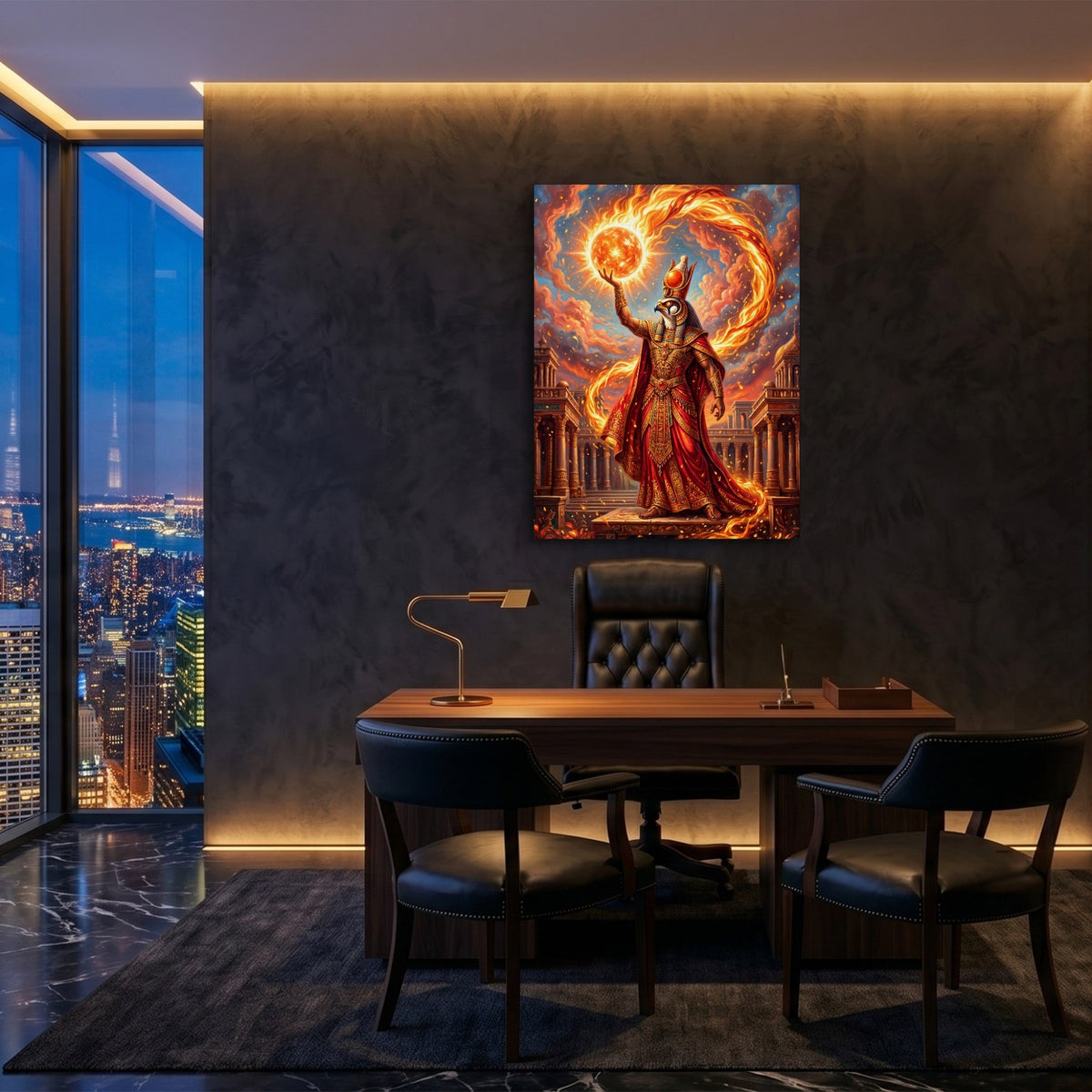 Ra's Fire Orb - Luxury Wall Art