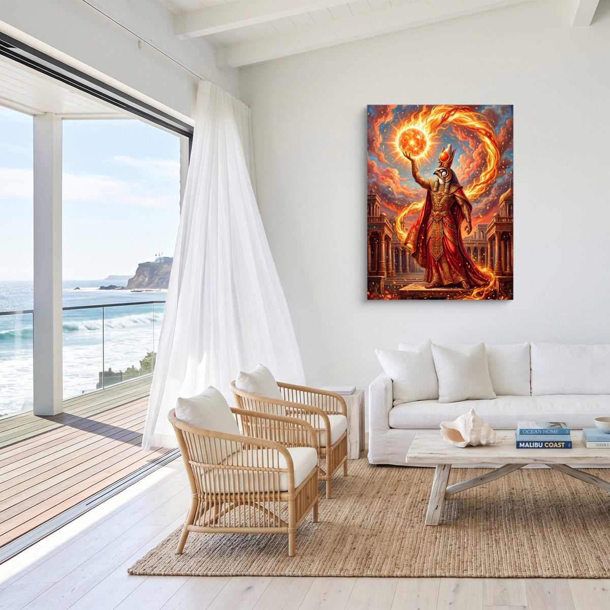 Ra's Fire Orb - Luxury Wall Art