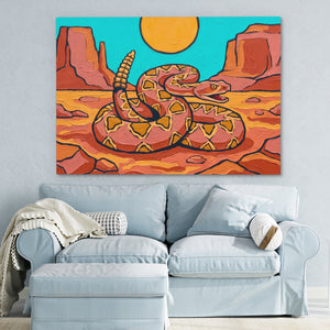 Rattlesnake Desert Noon — Rattlesnake Desert Noon Blue Pastel Couch 6