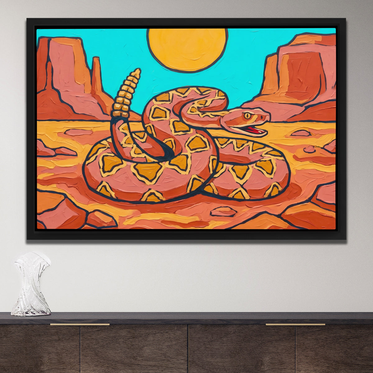 Rattlesnake Desert Noon — Rattlesnake Desert Noon Opulent Wall Closeup 127