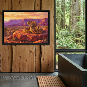 Rattlesnake Desert Sunset — Rattlesnake Desert Sunset Outdoor Bathroom Log Land 139