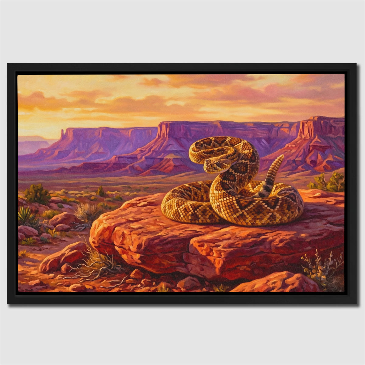 Rattlesnake Desert Sunset — Rattlesnake Desert Sunset Close Up Landscape 29