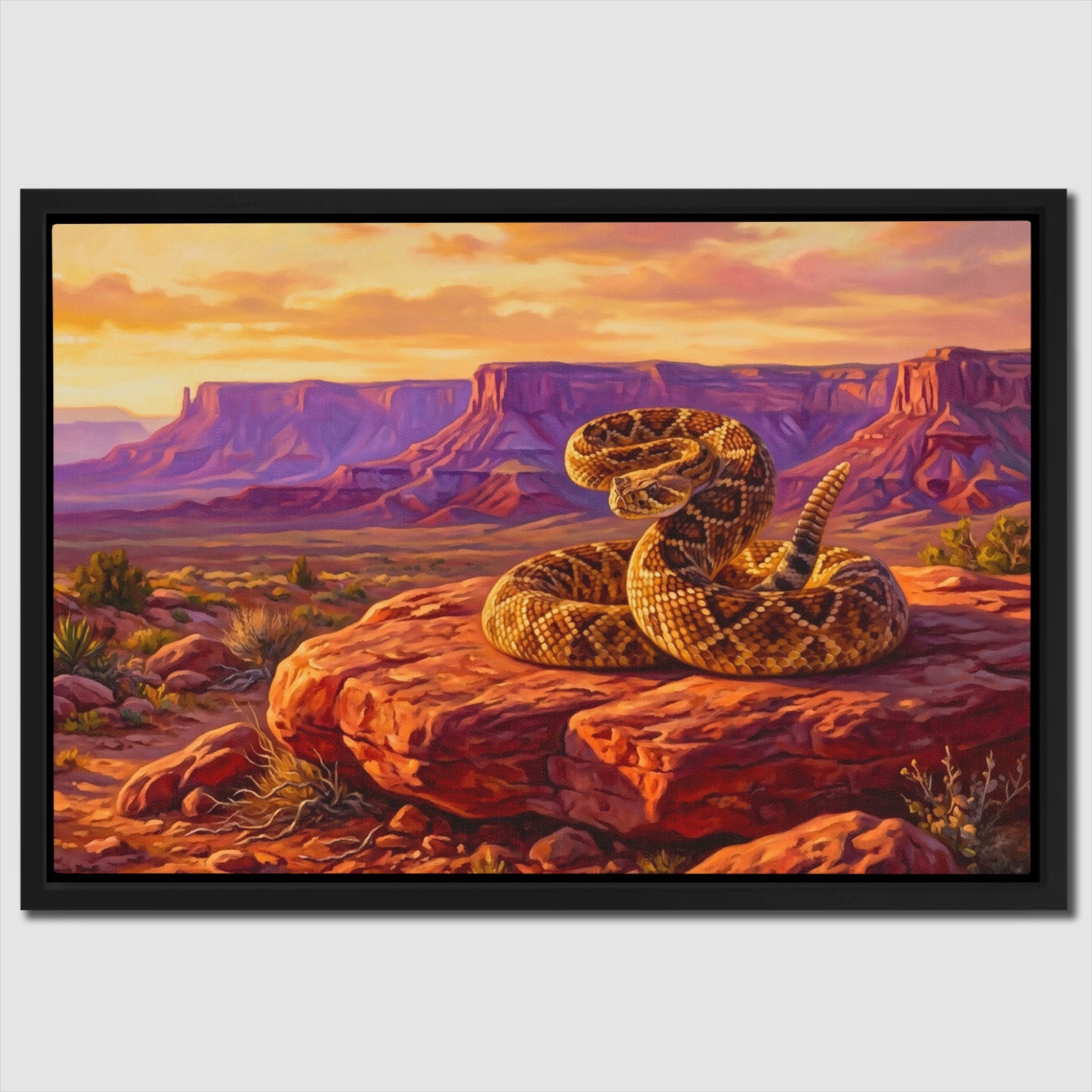 Rattlesnake Desert Sunset — Rattlesnake Desert Sunset Close Up Landscape 29