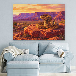 Rattlesnake Desert Sunset — Rattlesnake Desert Sunset Blue Pastel Couch 7