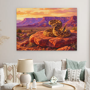 Rattlesnake Desert Sunset — Rattlesnake Desert Sunset Clock Bed land 18
