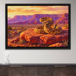 Rattlesnake Desert Sunset — Rattlesnake Desert Sunset Opulent Wall Closeup 128