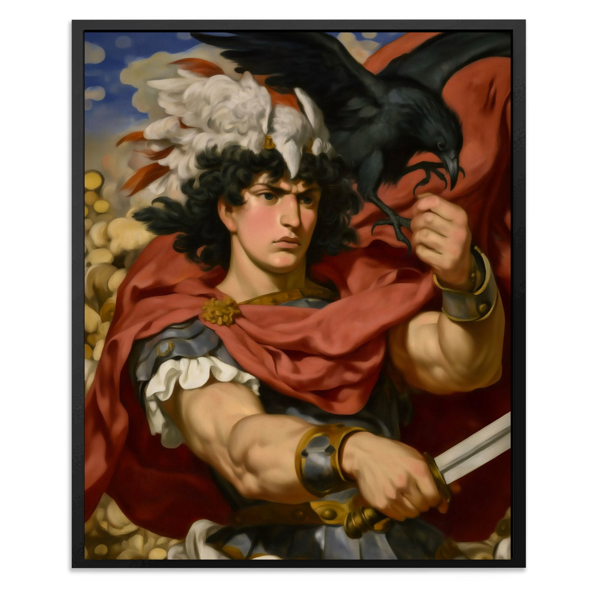 Raven's War Companion - Luxury Wall Art