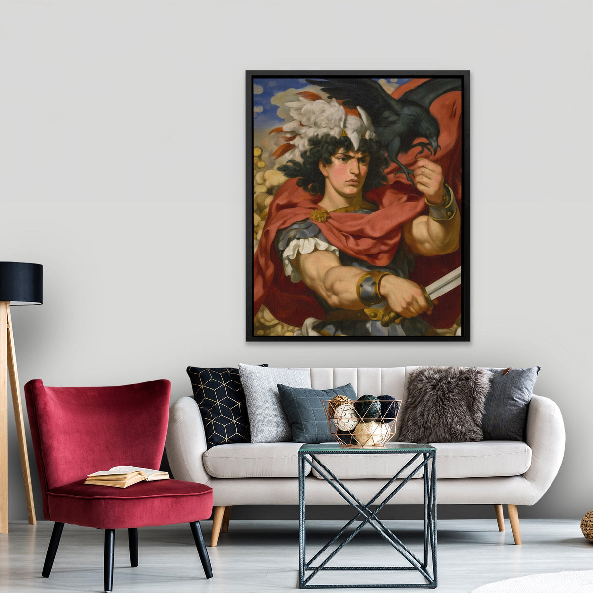 Raven's War Companion - Luxury Wall Art