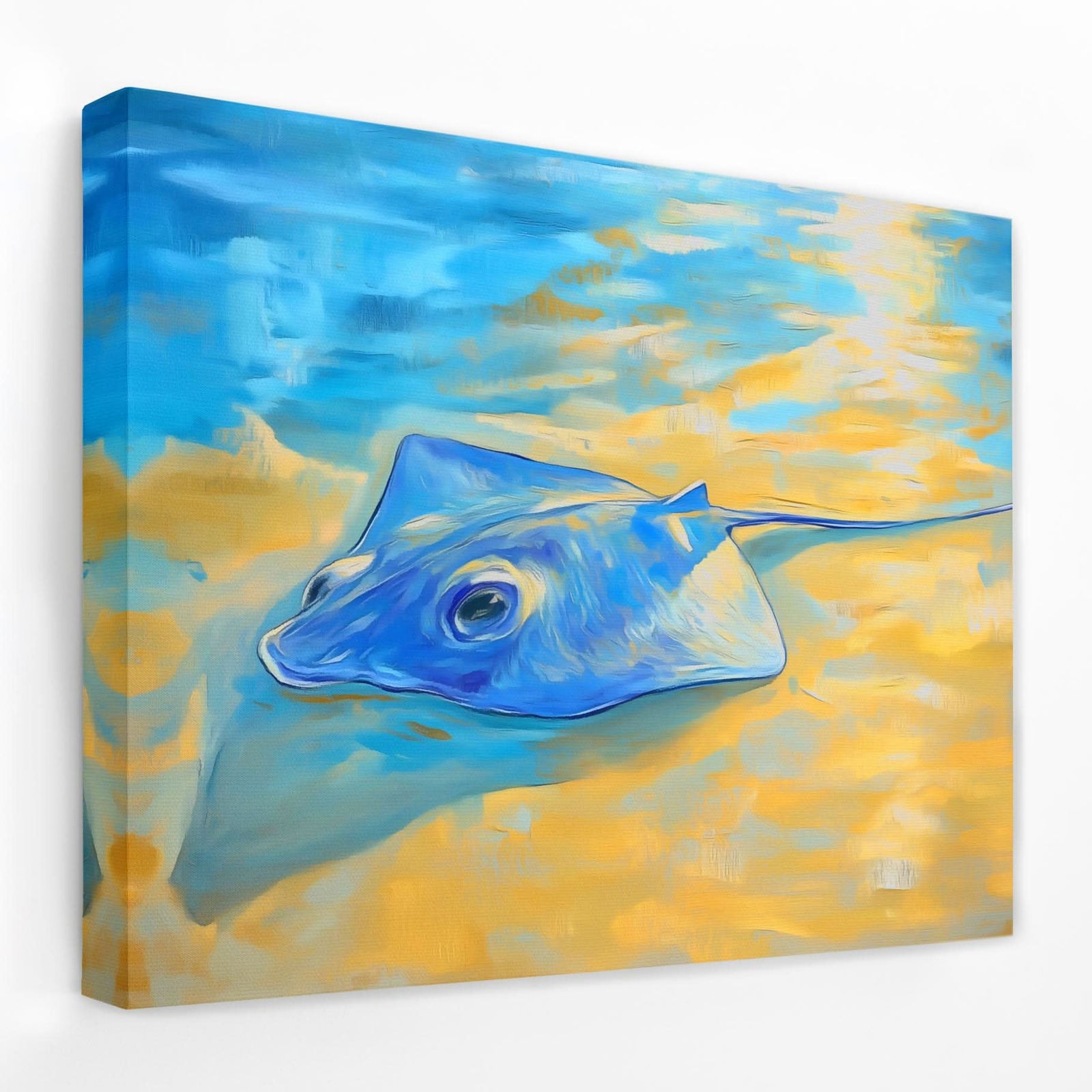Ray of the Shallows - Beach House Canvas Wall Art
