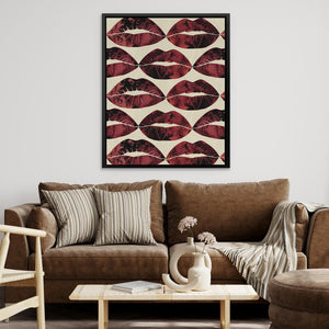 Red Kisses in the Air - Luxury Wall Art