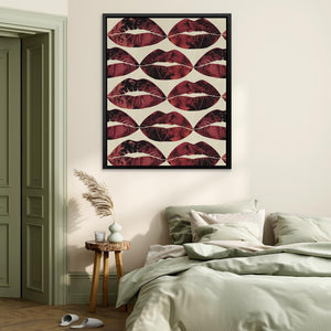 Red Kisses in the Air - Luxury Wall Art