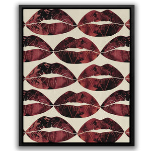 Red Kisses in the Air - Luxury Wall Art