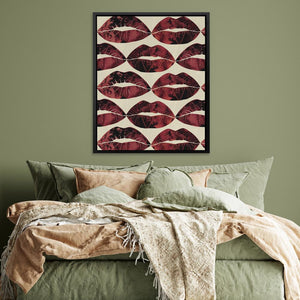 Red Kisses in the Air - Luxury Wall Art