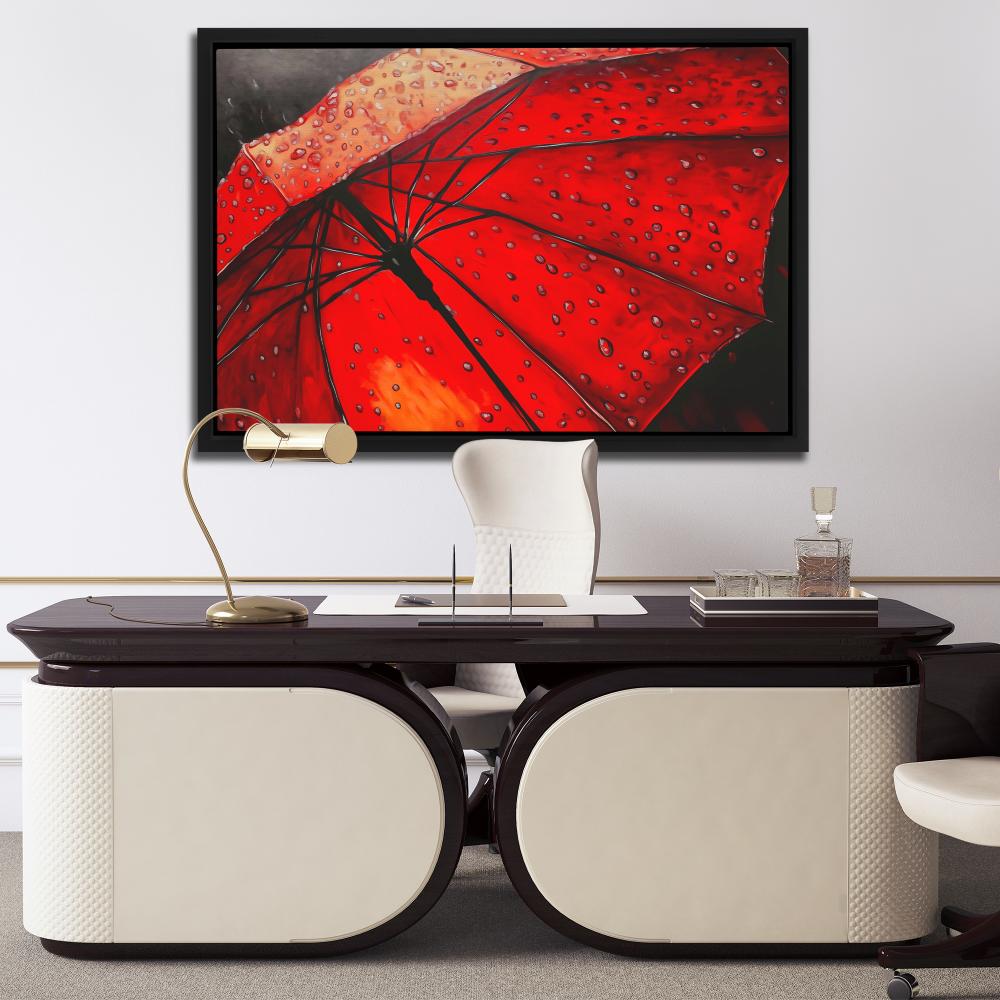 Red Umbrella - Luxury Wall Art