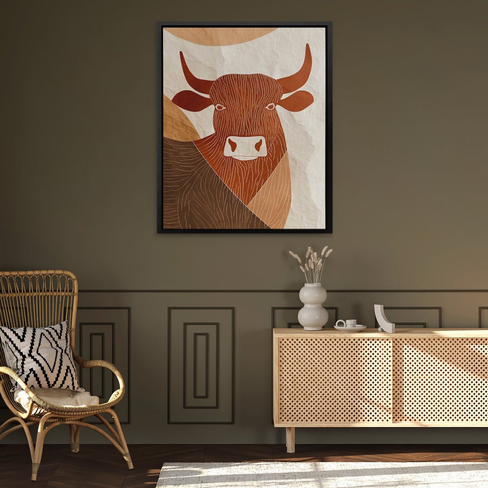 Refined Bull - Luxury Wall Art