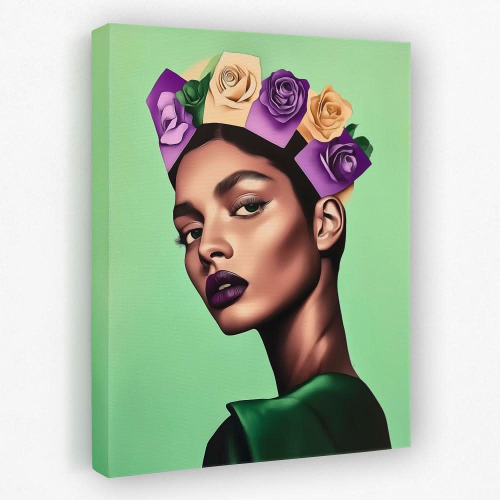 Regal Bloom - Fashion Canvas Wall Art