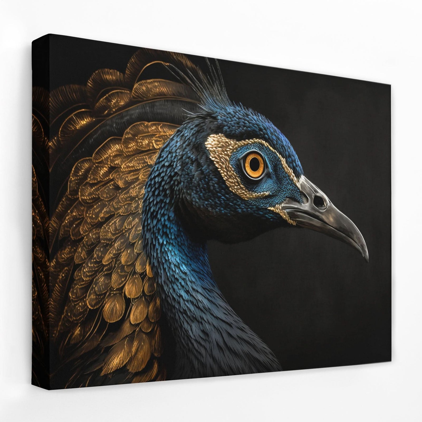 Regal Peacock - Animals Canvas Wall Art