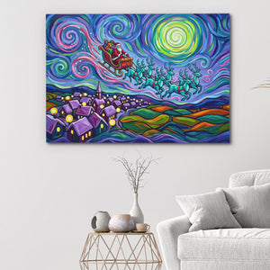 Reindeer Swirling Sky — Reindeer Swirling Sky White Walls 144