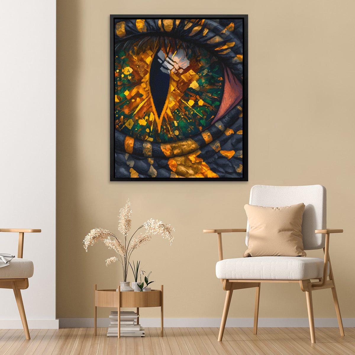 Reptile's Crystal Vision - Luxury Wall Art