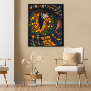 Reptile's Crystal Vision - Luxury Wall Art