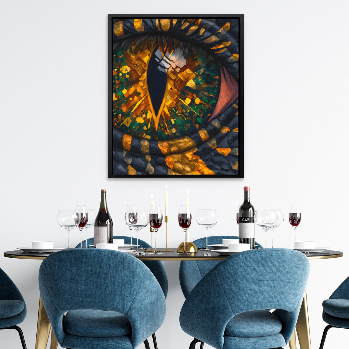 Reptile's Crystal Vision - Luxury Wall Art