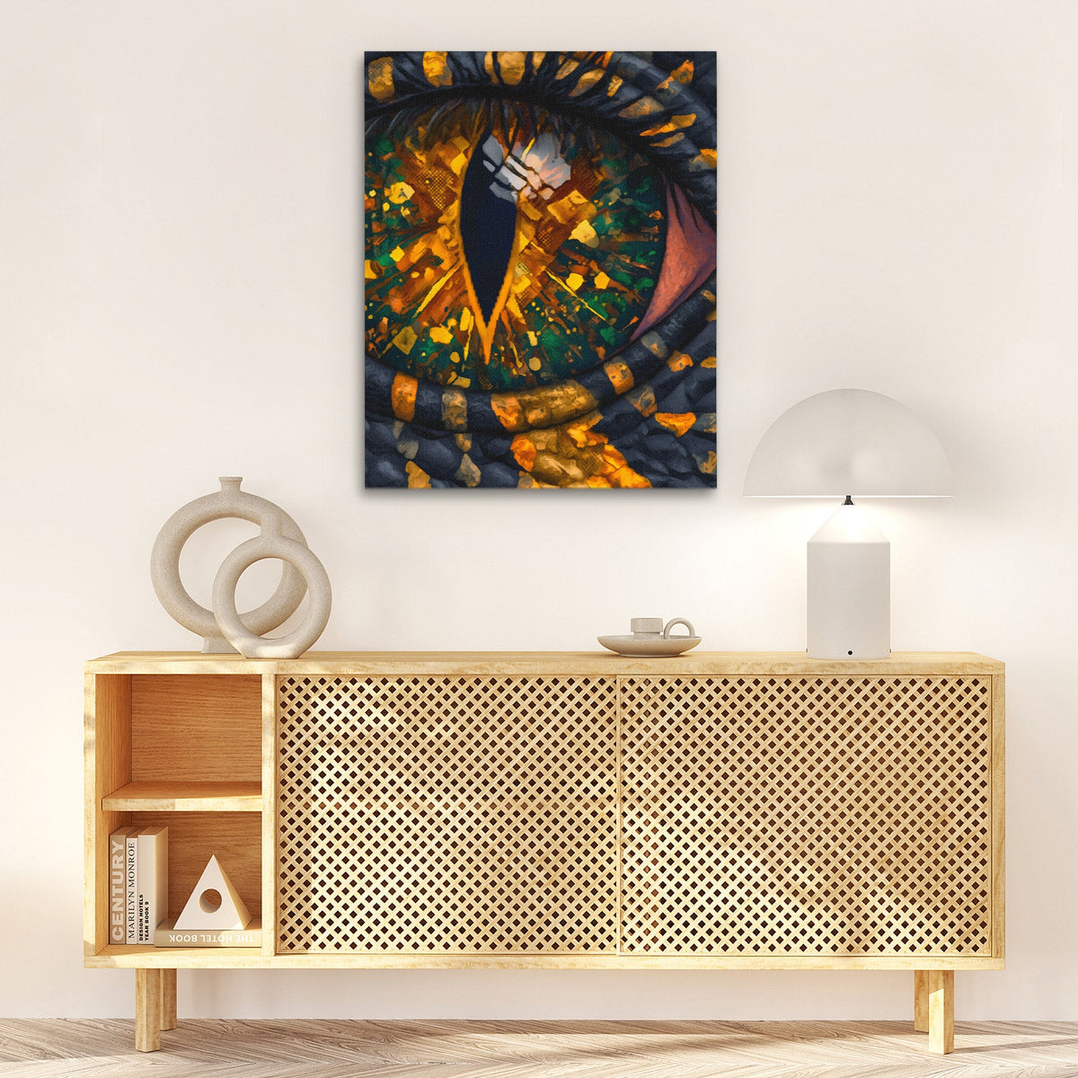 Reptile's Crystal Vision - Luxury Wall Art
