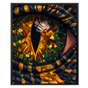 Reptile's Crystal Vision - Luxury Wall Art