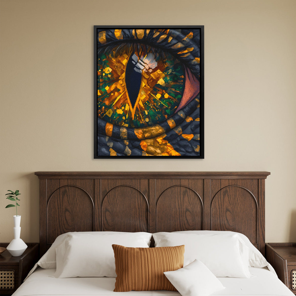 Reptile's Crystal Vision - Luxury Wall Art