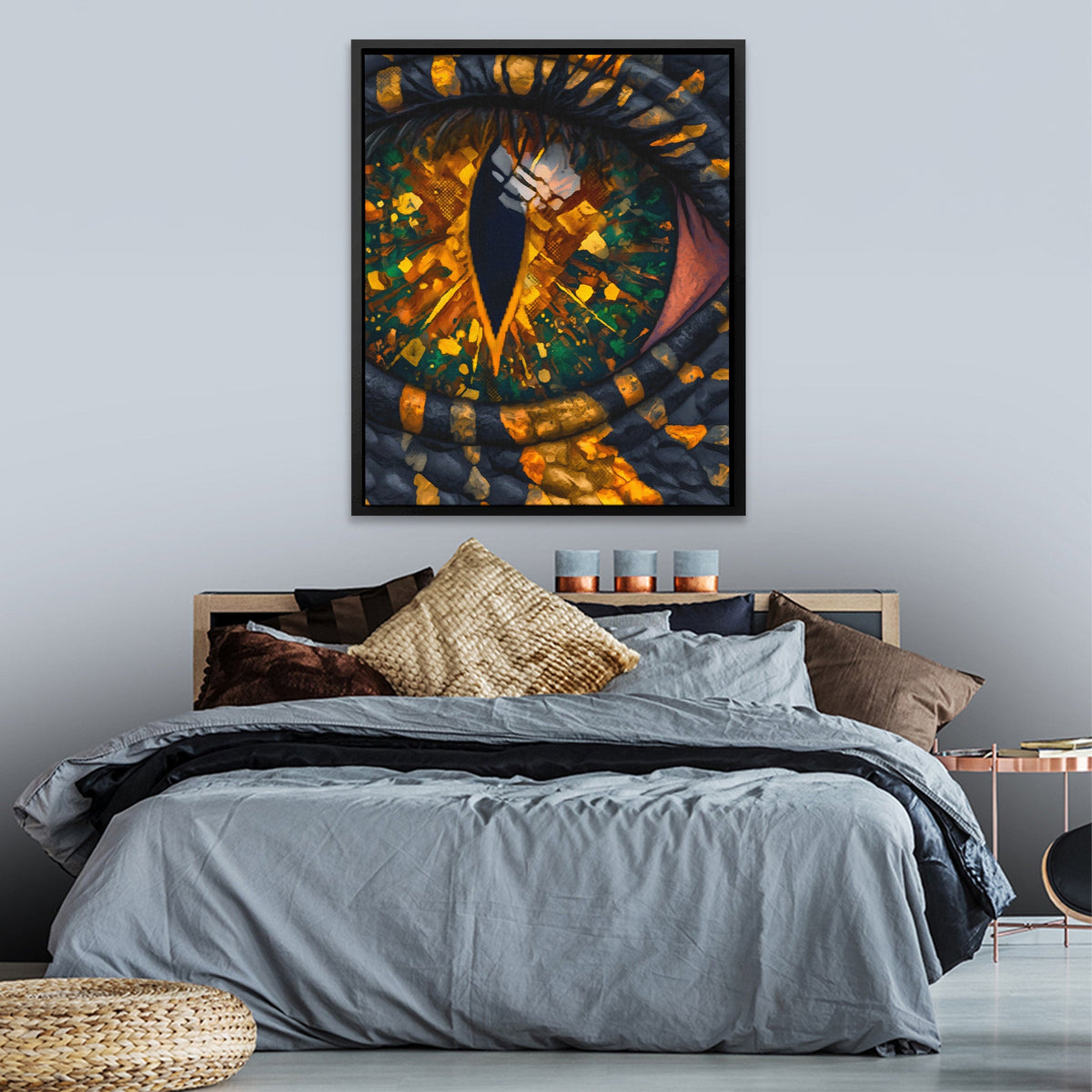Reptile's Crystal Vision - Luxury Wall Art