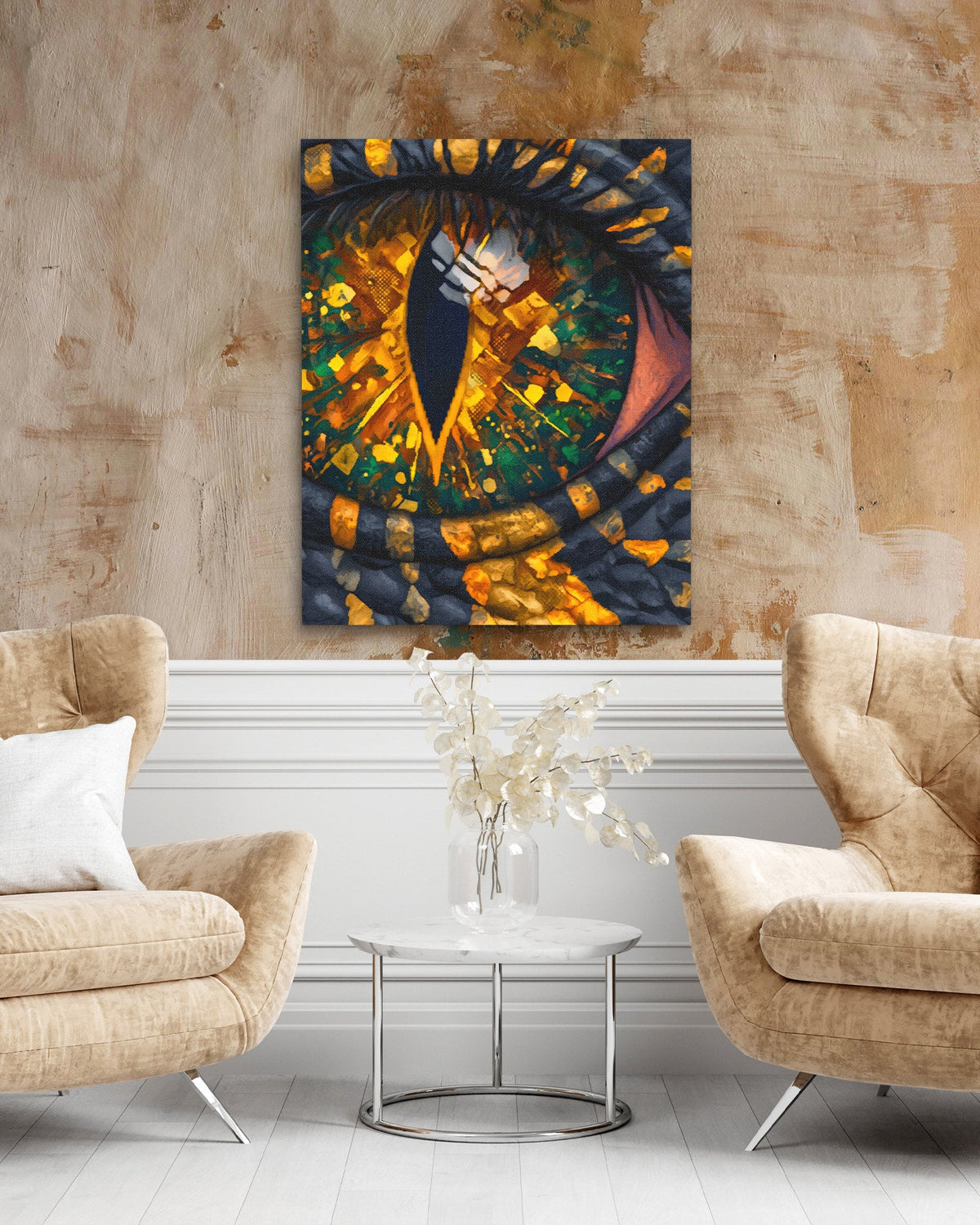 Reptile's Crystal Vision - Luxury Wall Art